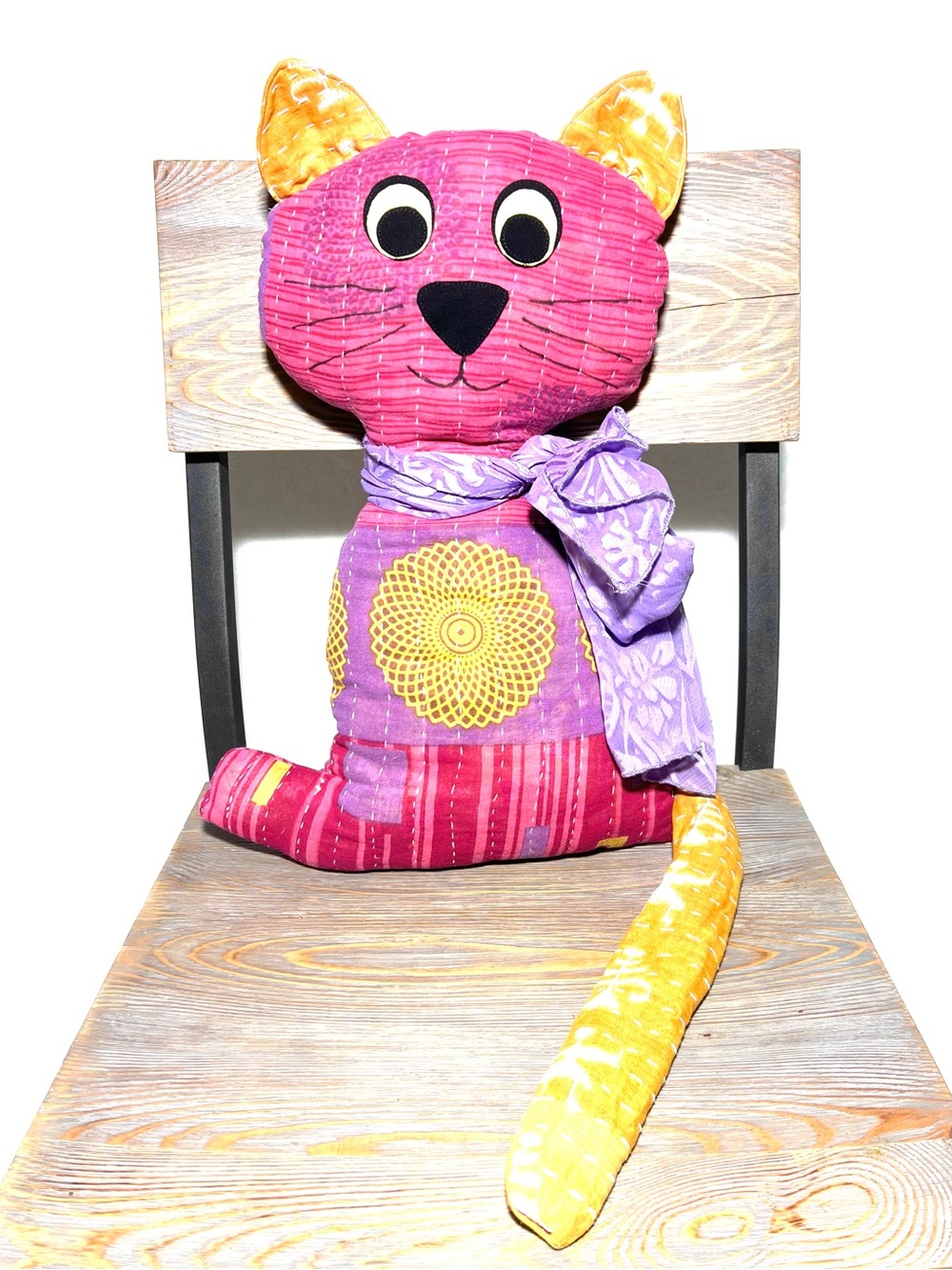 🐱 Handmade | Quilted | Cat Pillow